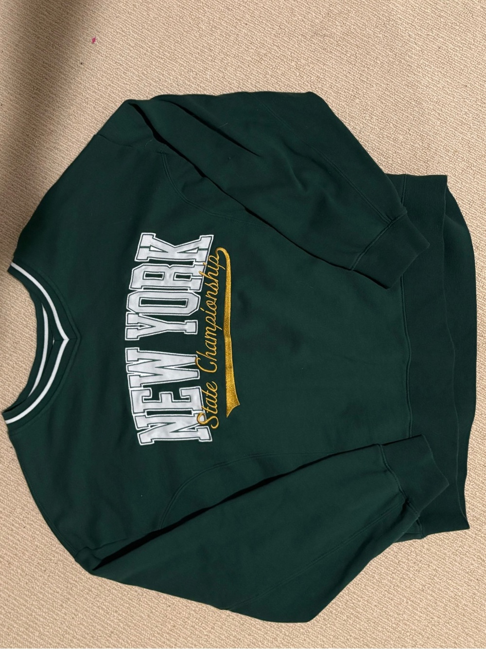 Garage Green Crewneck Sweater